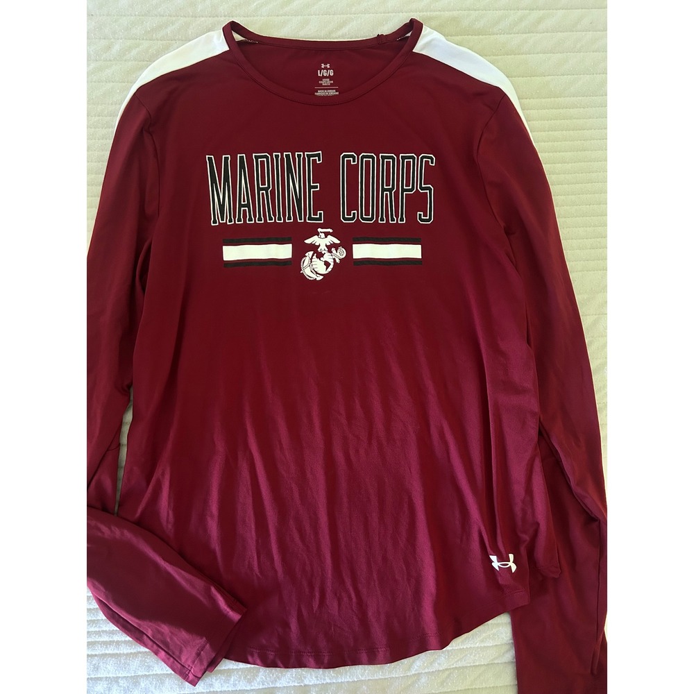Under Armour MARINE CORPS Long Sleeve‎ Tee Large